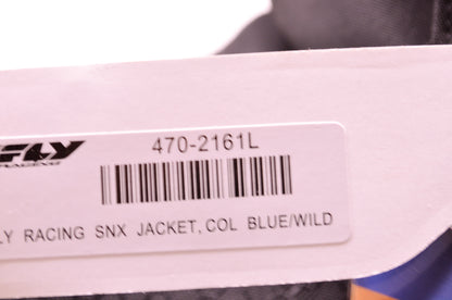 Fly Racing 470-2161L Snowcross Jacket Blue/Black/Yellow Lg Large NOS