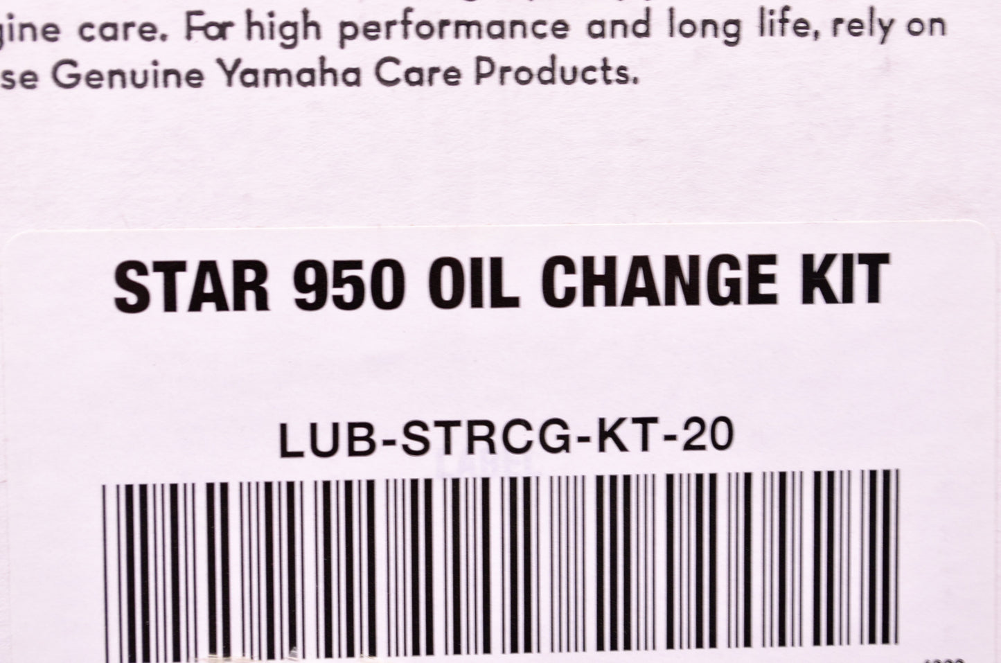 OEM Yamaha LUB-STRCG-KT-20 Oil Change Kit NOS