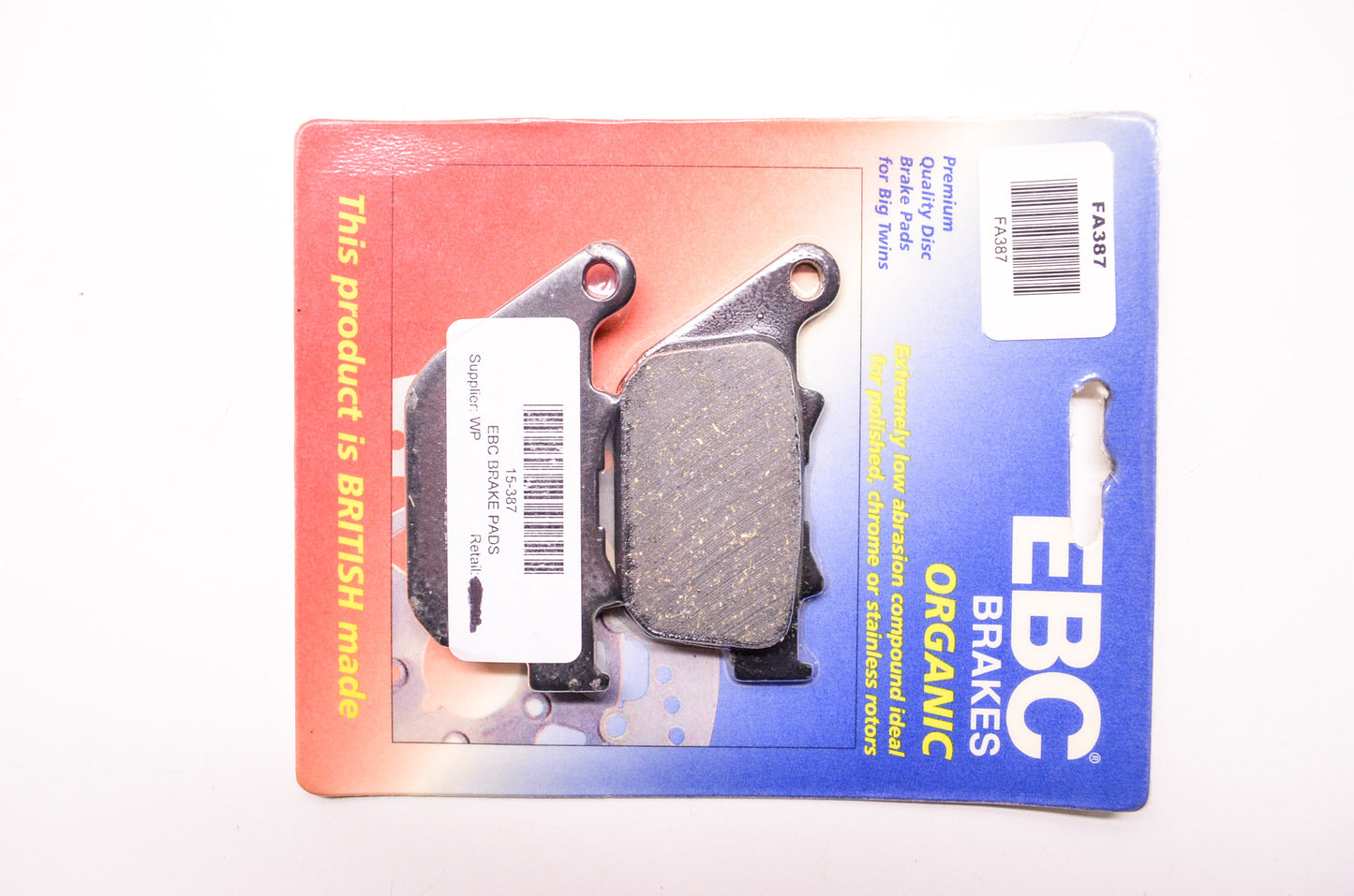 EBC FA387 Fa387 Organic Disc Brake Pads For Big Twins Qty 2 NOS