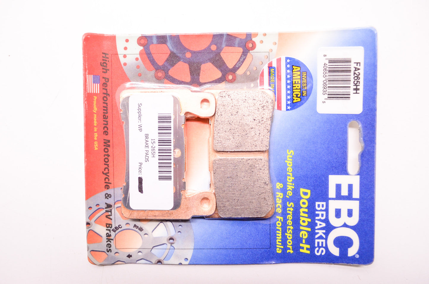 New EBC Brakes Double-H Disc Brake Pads Superbike Street Race Formula Qty 2 NOS