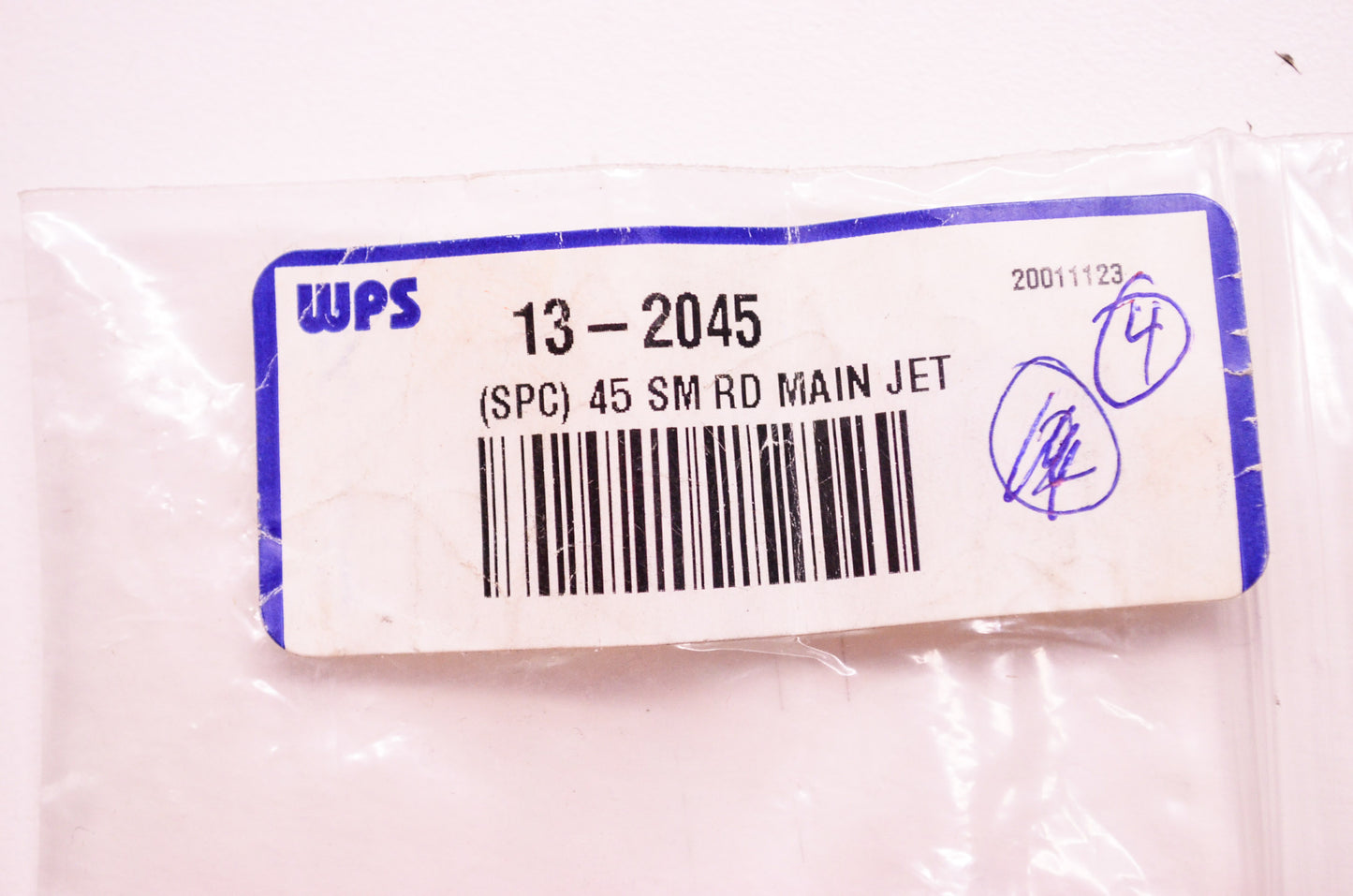 New Aftermarket Main Jet Small Round #45 NOS