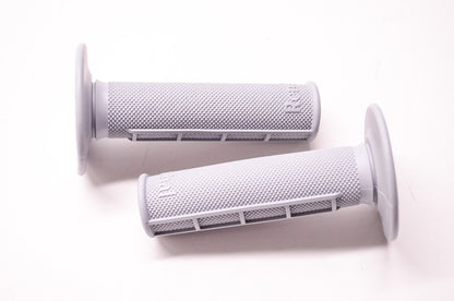 New Renthal Grip Tech Original Motocross Diamond Waffle Soft Compound Grey Grips