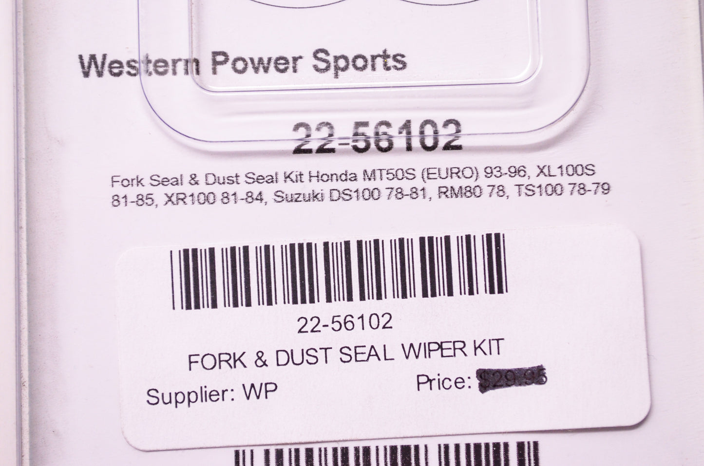 New All Balls Fork & Dust Seal Wiper Kit Honda Suzuki NOS
