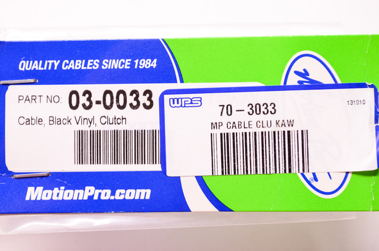 New Motion Pro Black Vinyl Clutch Cable Kawasaki NOS