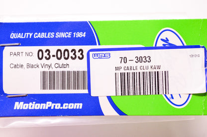 New Motion Pro Black Vinyl Clutch Cable Kawasaki NOS