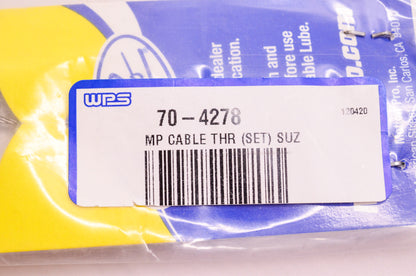 Motion Pro 70-4278, 04-0278 Black Vinyl Push Pull Throttle Cable Suzuki NOS