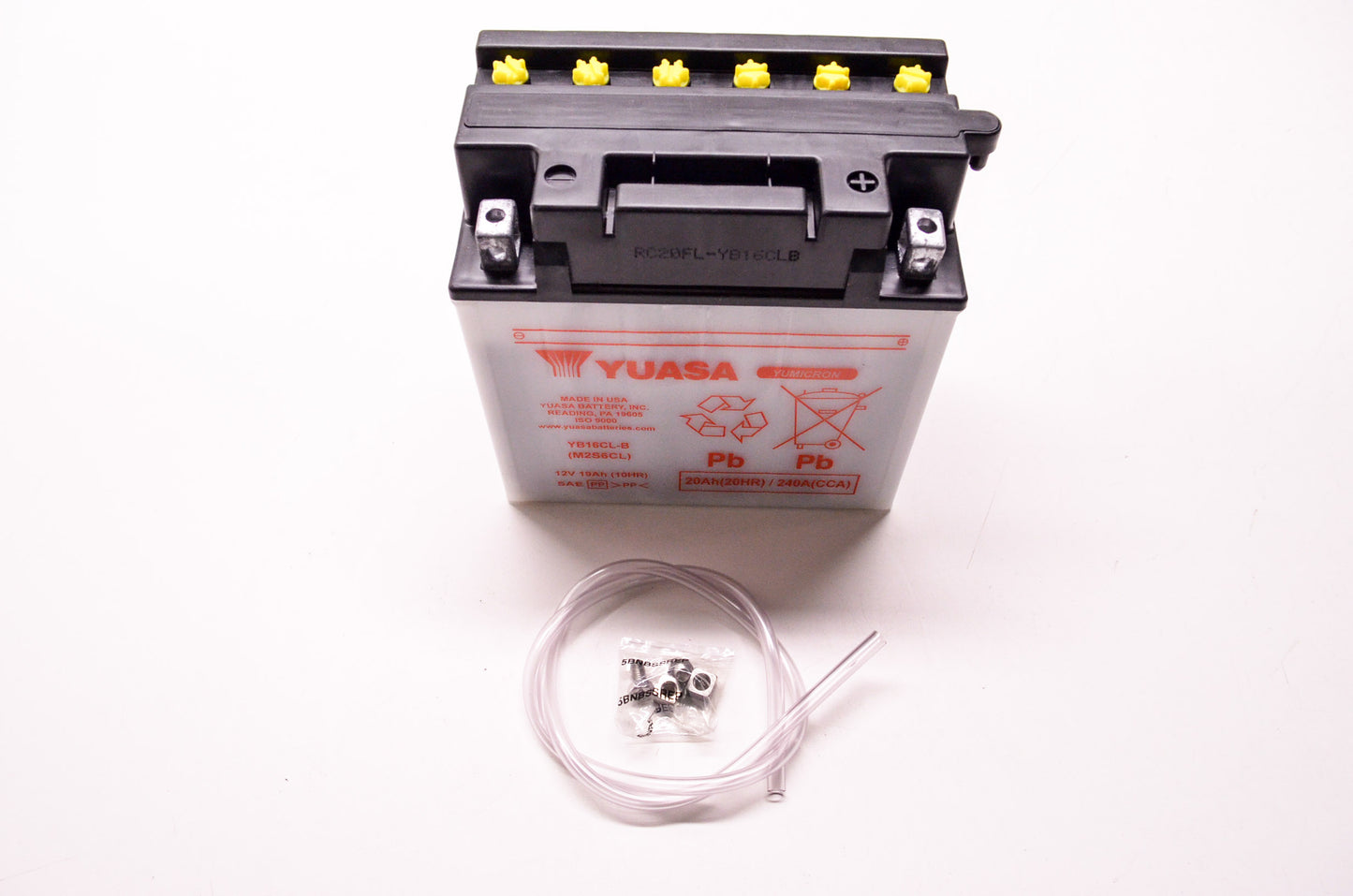 New Yuasa Powersports Dry Battery Kit NOS