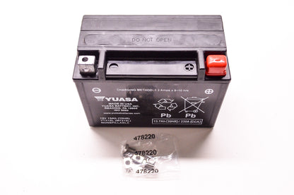 New Yuasa Powersports & Specialty Wet Battery Kit 13 Amp NOS