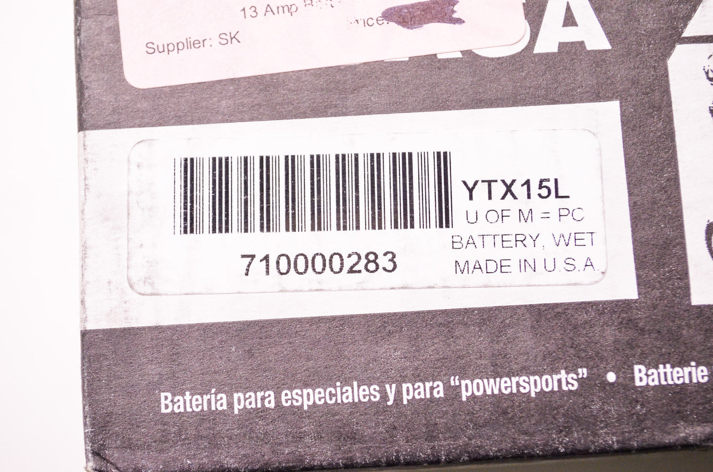 New Yuasa Powersports & Specialty Wet Battery Kit 13 Amp NOS