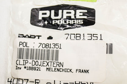 OEM Polaris 7081351 Service External DOJ Clip NOS