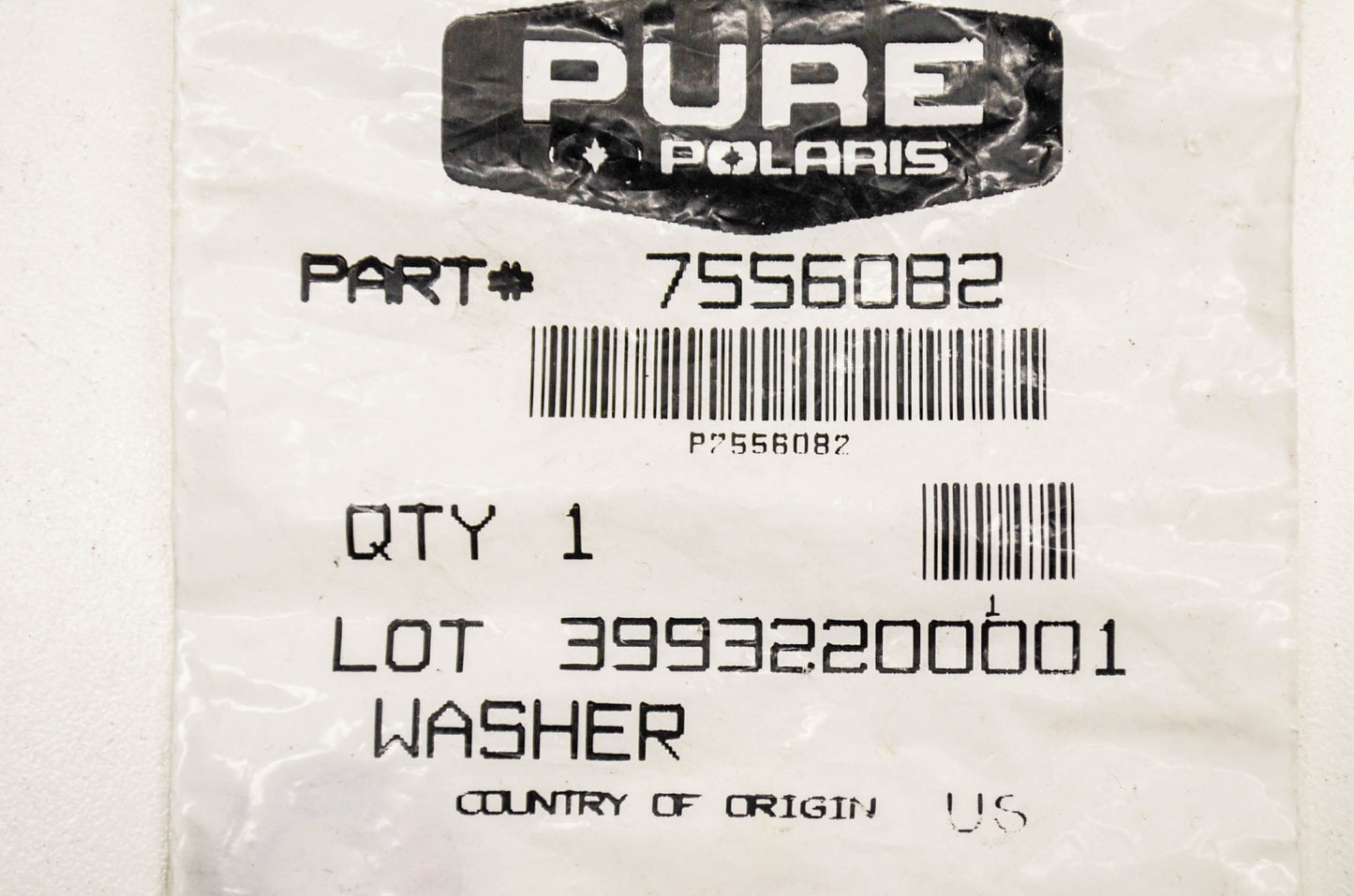 New OEM Polaris 7556082 Washer NOS