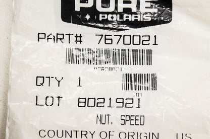 OEM Polaris 7670021 Speed Nut Qty 2 NOS