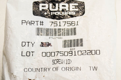 OEM Polaris 7517581 Screw NOS