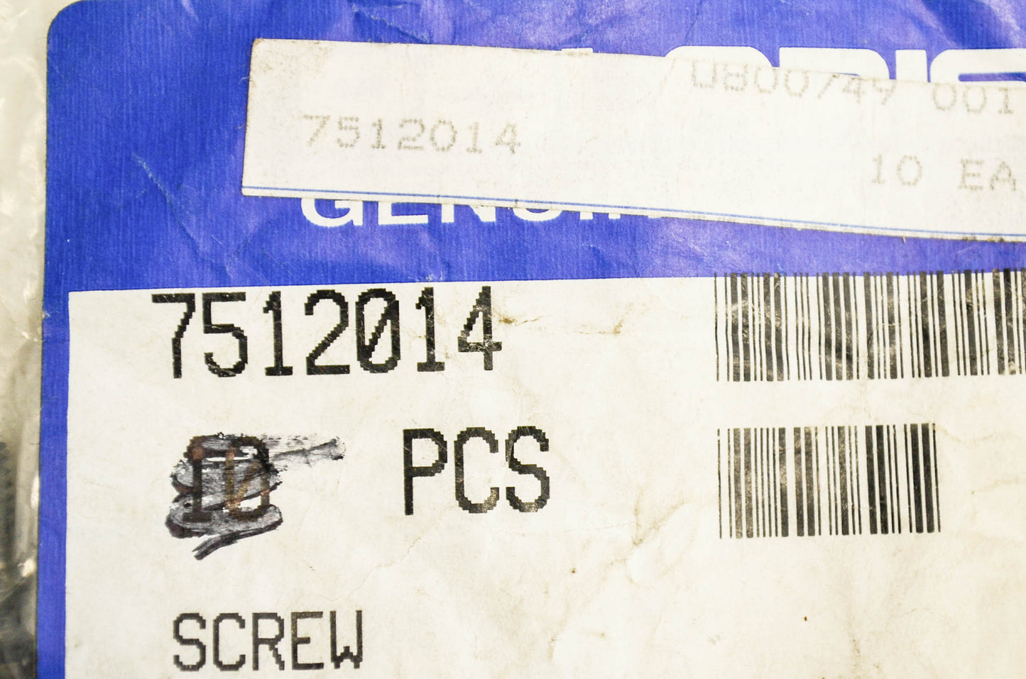 OEM Polaris 7512014 Screw NOS