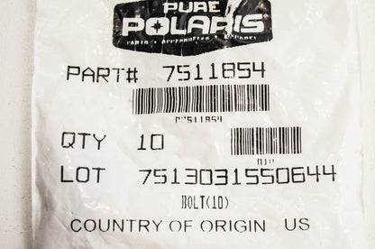 OEM Polaris 7511854 Bolt Qty 2 NOS