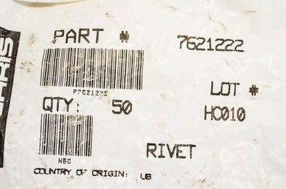 OEM Polaris 7621222 Rivet Qty 2 NOS