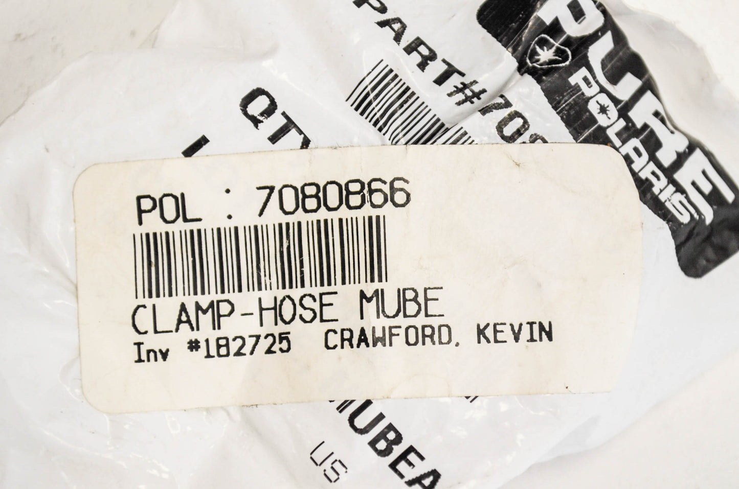 New OEM Polaris Hose Clamp 1/2' NOS