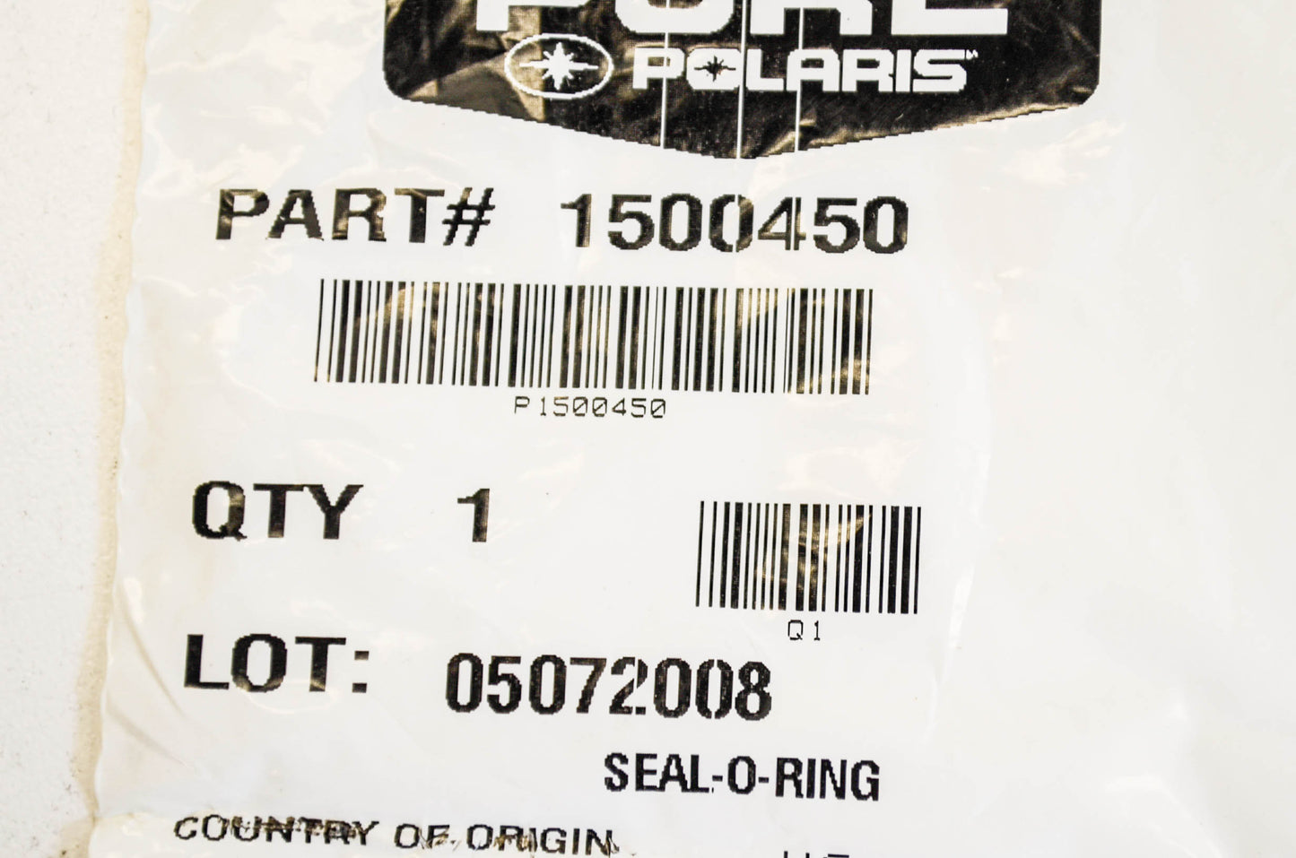 OEM Polaris 1500450 O-Ring Seal NOS