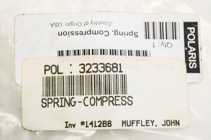 OEM Polaris 3233681 Compression Spring NOS