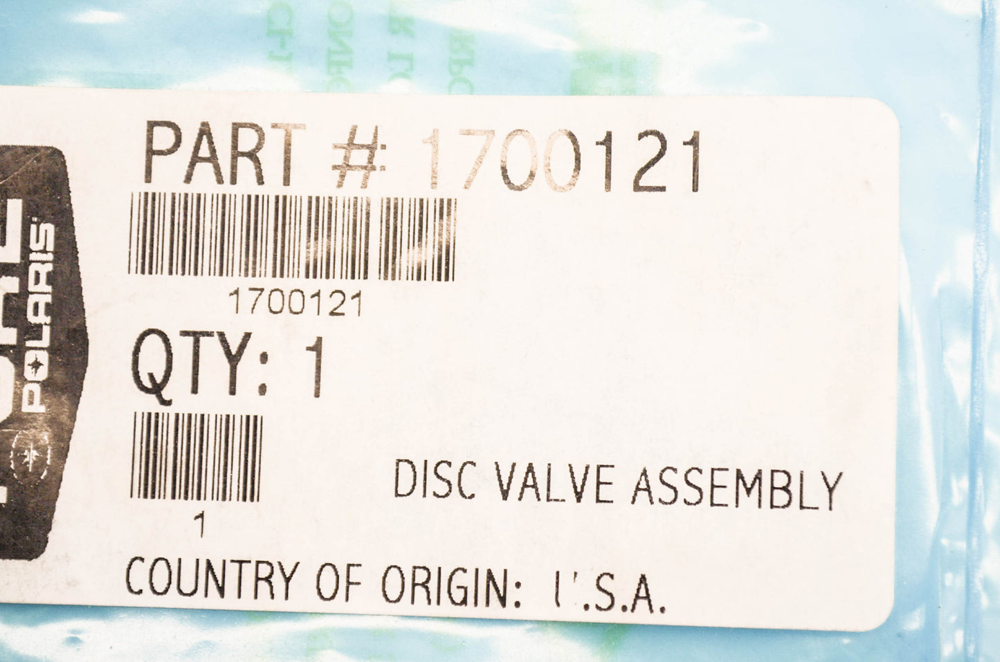 OEM Polaris 1700121 Disc Valve Kit NOS