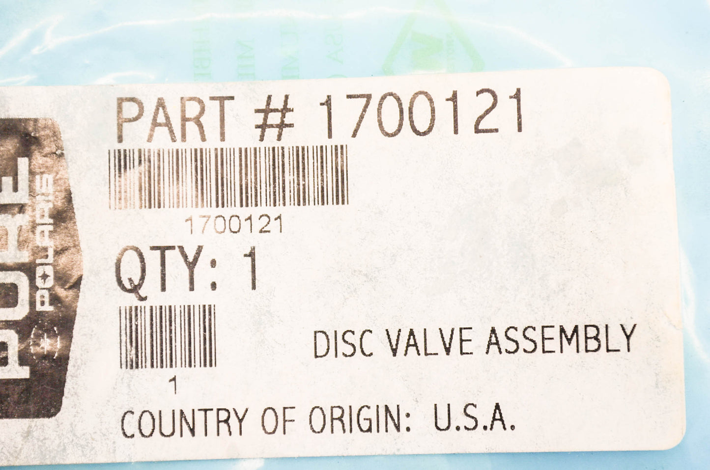 OEM Polaris 1700121 Disc Valve Kit NOS