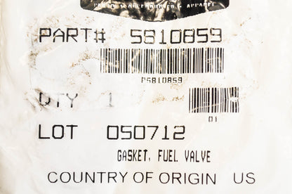 OEM Polaris 5810859 Fuel Valve Gasket NOS