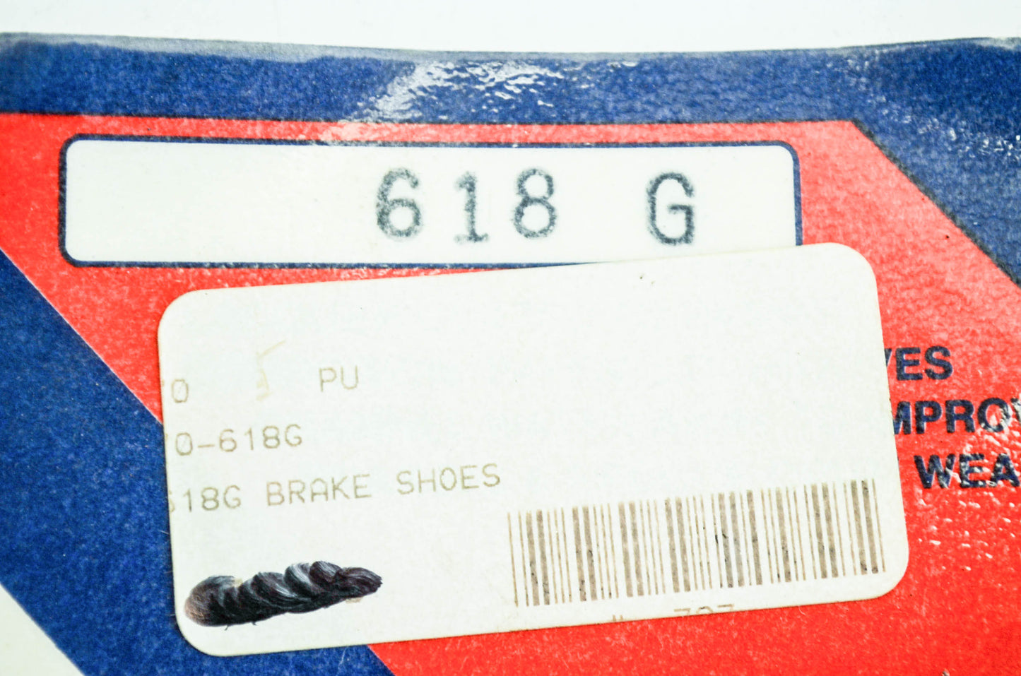 New EBC Grooved Brake Shoes QTY 2 NOS
