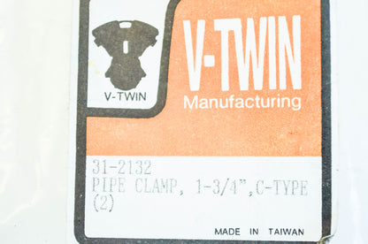 New V-Twin Muffler End Clamp Kit 1-3/4' NOS