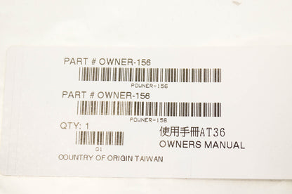 New Alpha Sports LG-150 Owner's Manual NOS