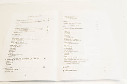 New Hyosung Comet 650/S/R Owner's Manual NOS