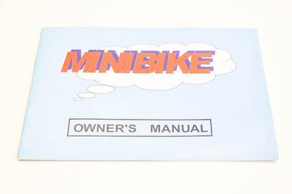 New Alpha Sports AX-50 Mini Bike Owner's Manual NOS