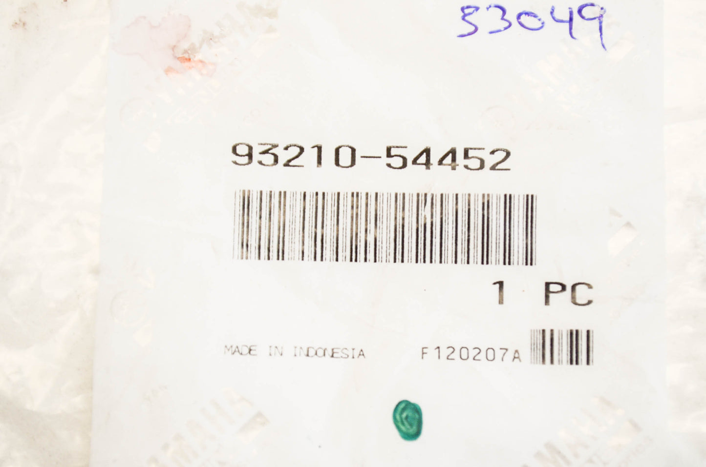 OEM Yamaha 93210-54452-00 O-Ring NOS