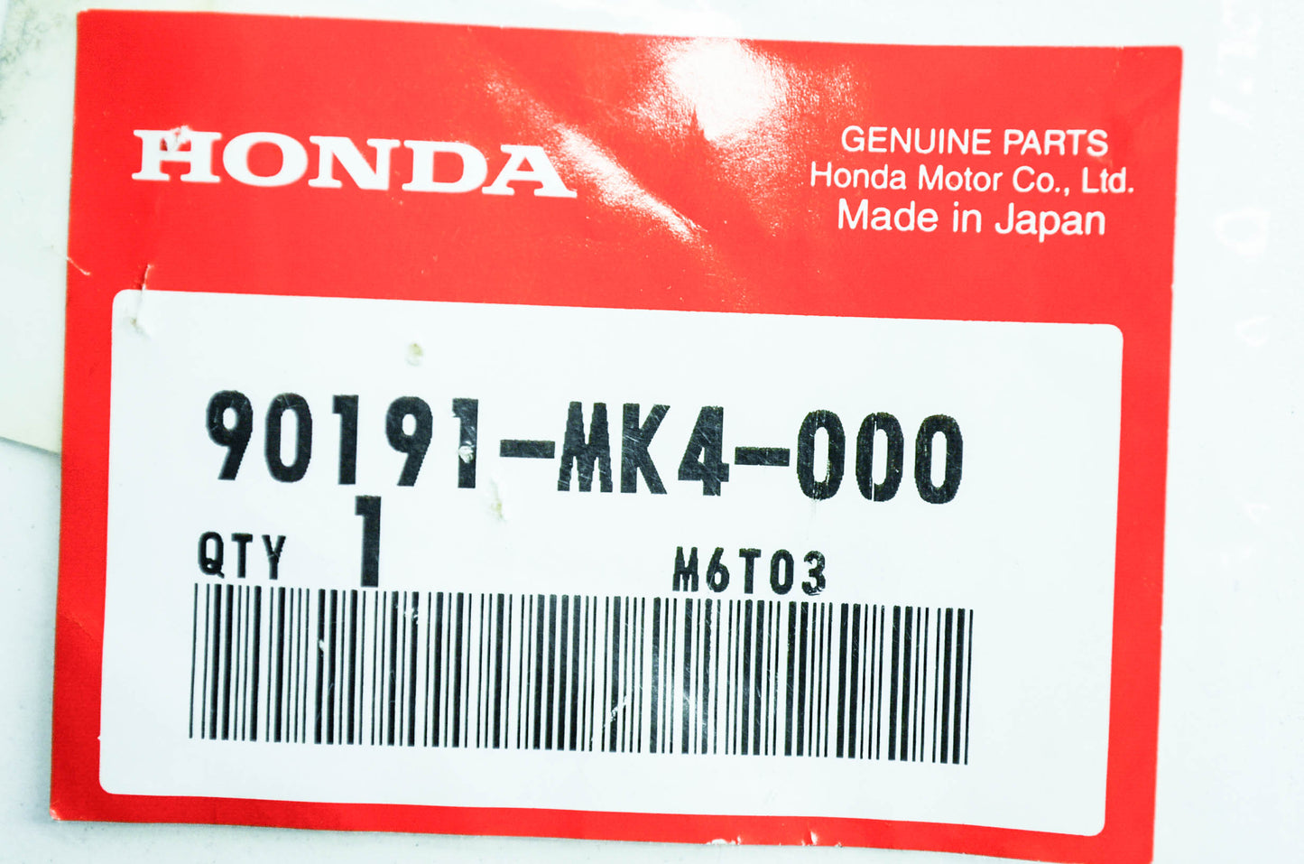 OEM Honda 90191-MK4-000 Oval Screw (6X55) NOS