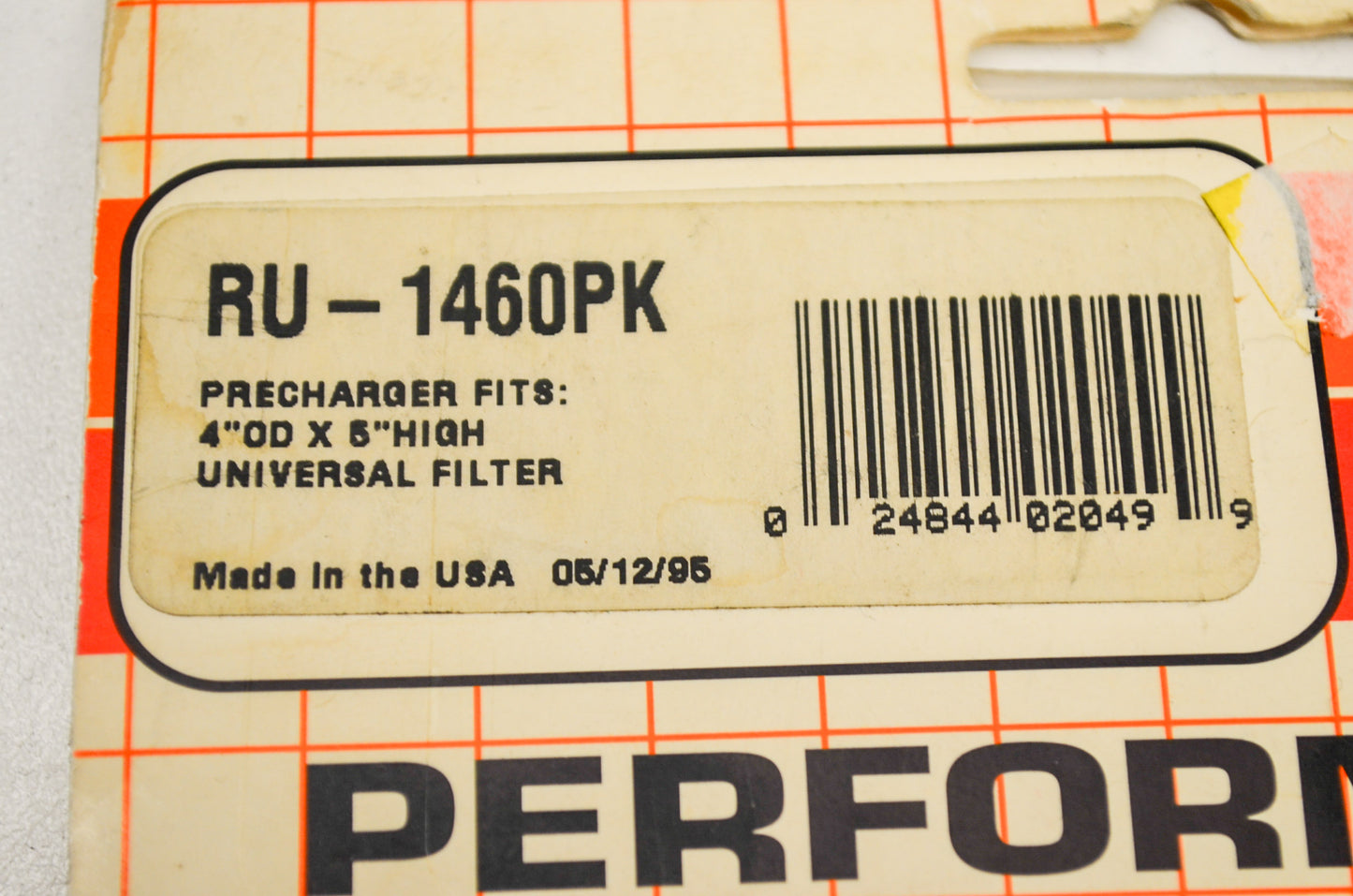 New K&N Precharger Air Filter Wrap NOS