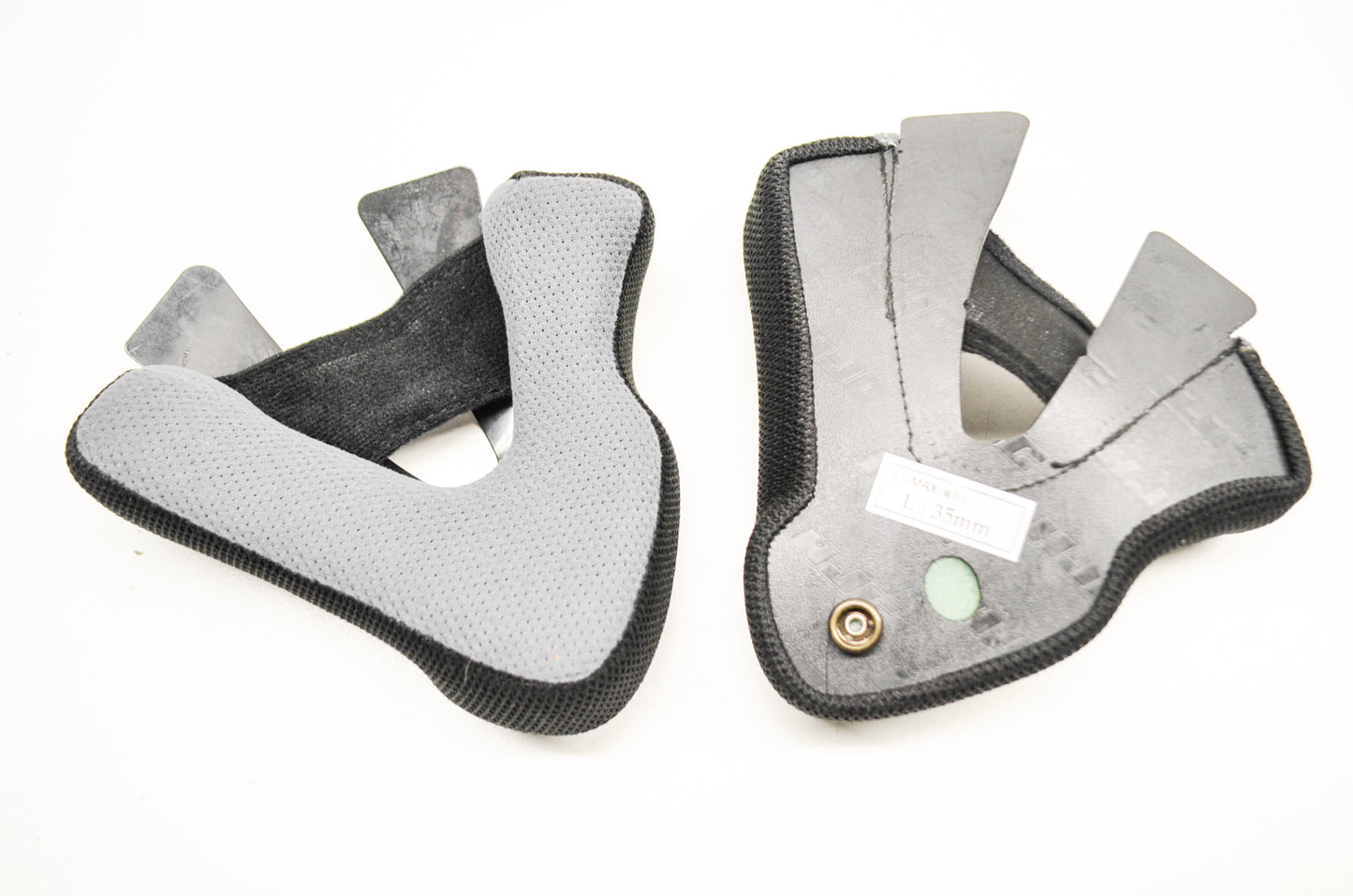 New HJC Symax Cheek Pads L 35mm QTY 2 NOS