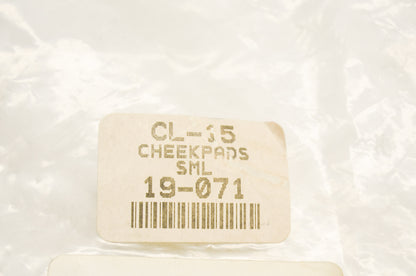 New HJC CL-15 Cheek Pads S QTY 2 NOS