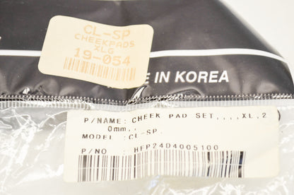 New HJC CL-SP Cheek Pads XL QTY 2 NOS
