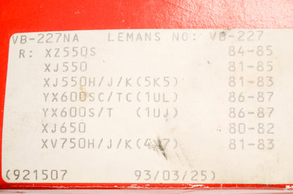 Vesrah VB-227 Brake Shoes Qty 2 NOS