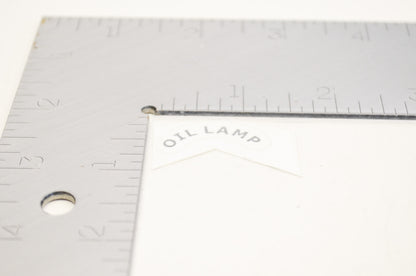 New Alpha Sports Oil Lamp Warning Decal NOS