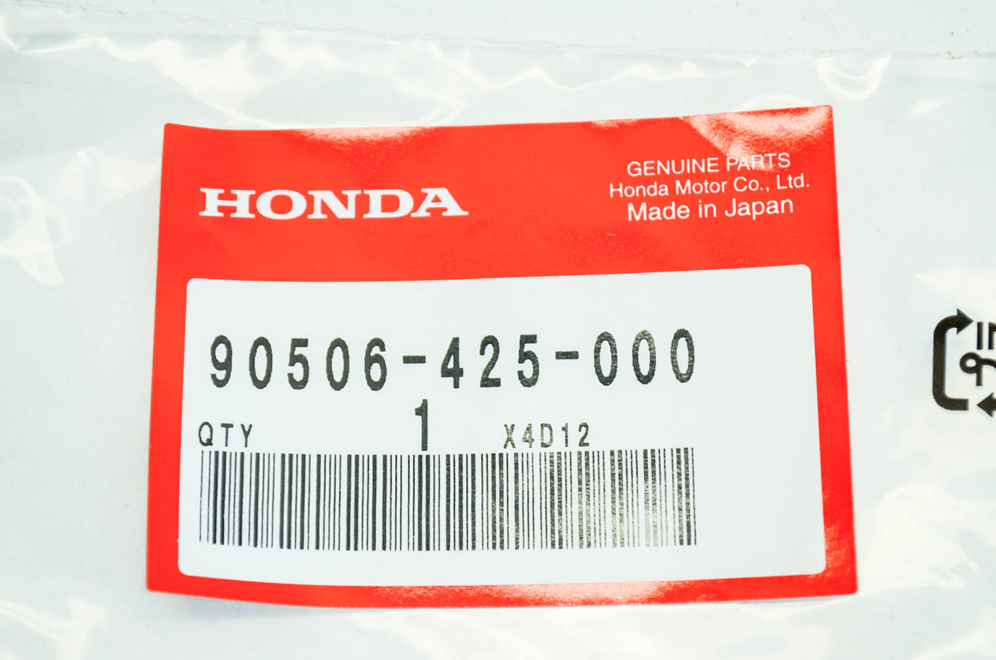 OEM Honda 90506-425-000 Rear Cover Washer Qty 2 NOS