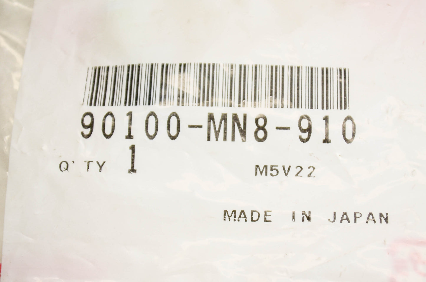 OEM Honda 90100-MN8-910 Socket Bolt (8MM) NOS