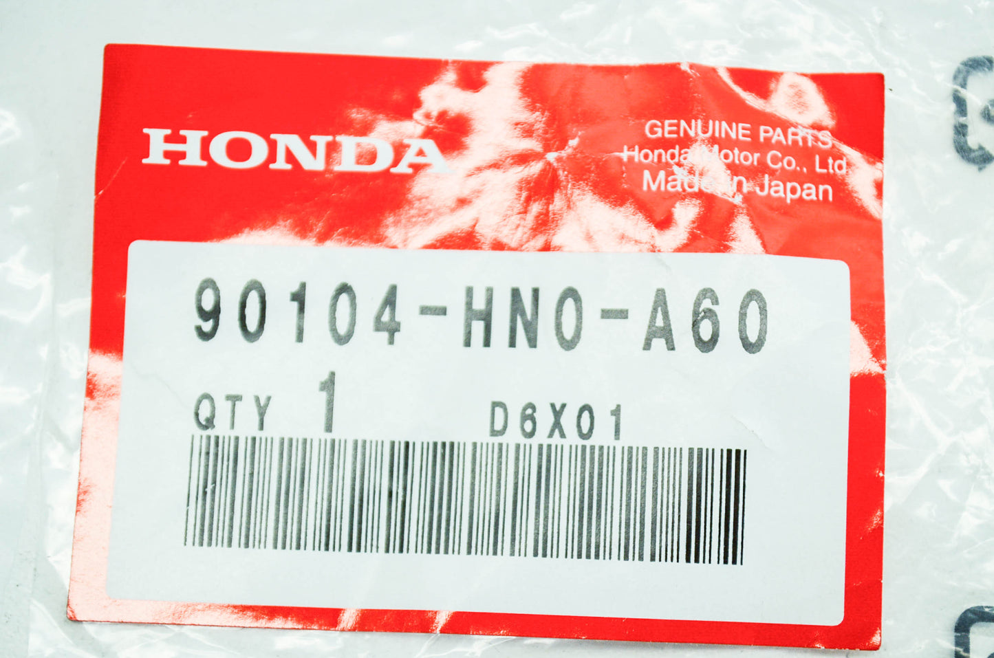 OEM Honda 90104-HN0-A60 Wheel Bolt (10X38) NOS