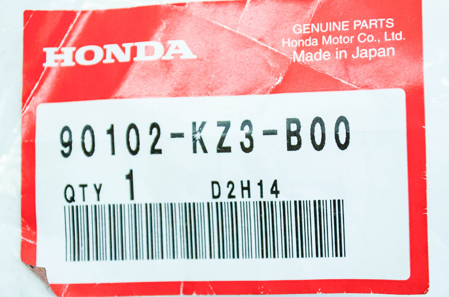 OEM Honda 90102-KZ3-B00 Special Bolt (8mm) NOS