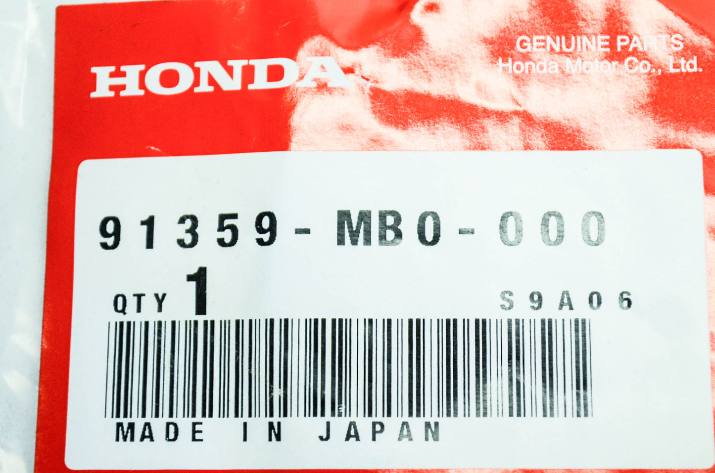 OEM Honda 91359-MB0-000 O-Ring (58.5X3.5) NOS