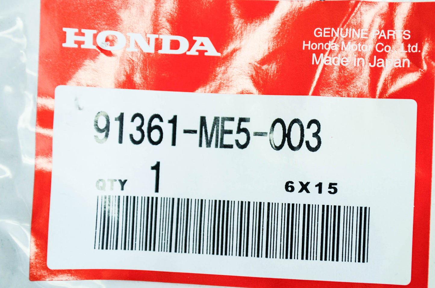 OEM Honda 91361-ME5-003 O-Ring (18X1.9) NOS