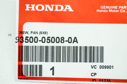 OEM Honda 93500-05008-0A Pan Screw (5X8) Qty 2 NOS
