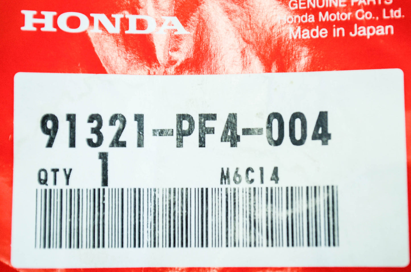 OEM Honda 91321-PF4-004 O-Ring (18.3X2.4) NOS