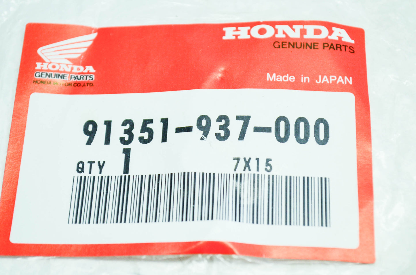 OEM Honda 91351-937-000 O-Ring (126.5X3.5) NOS