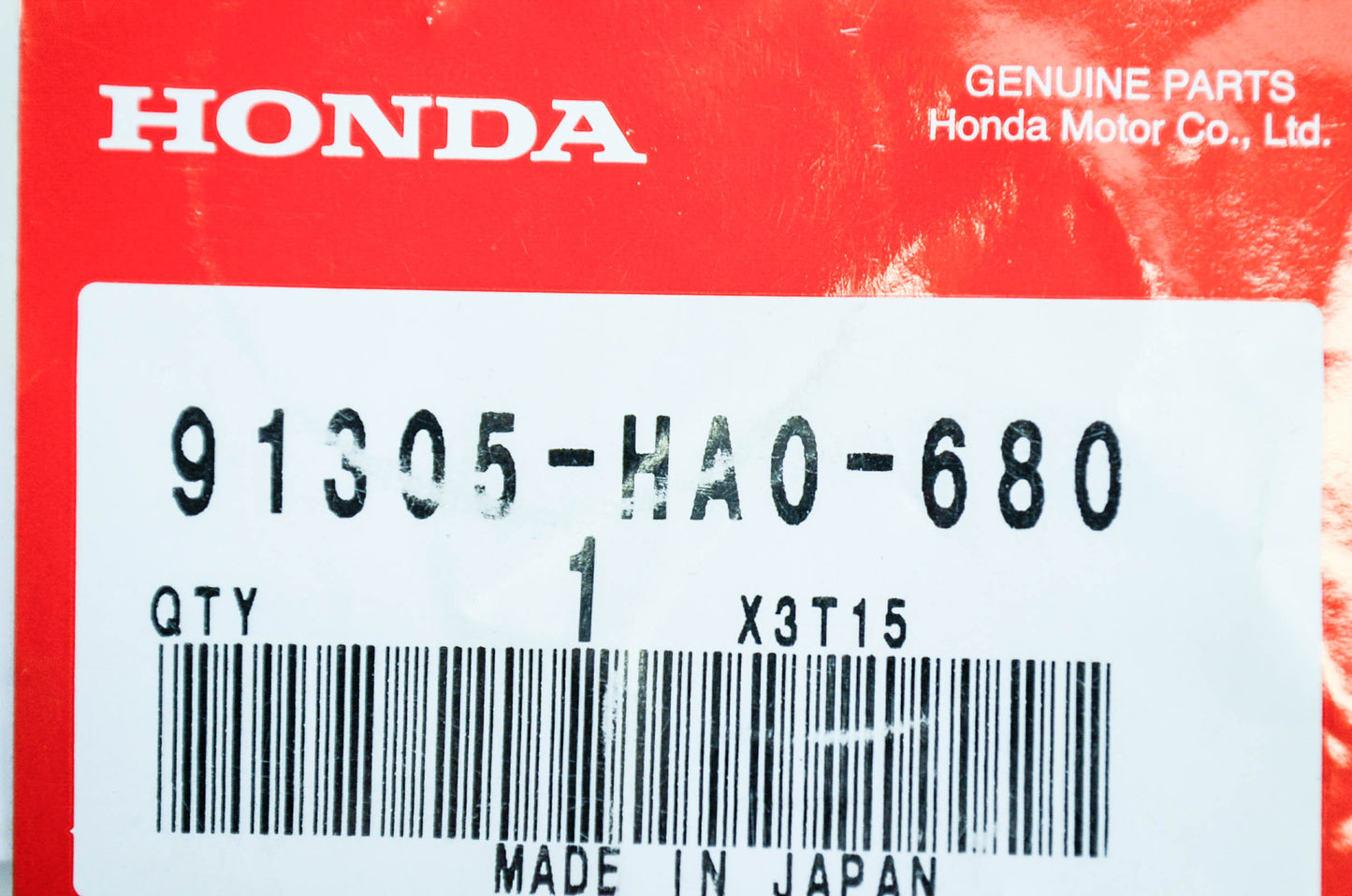 OEM Honda 91305-HA0-680 O-Ring (33.7X2.4) NOS