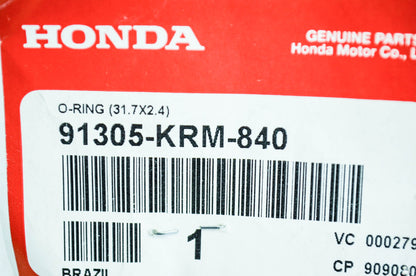 OEM Honda 91305-KRM-840 O-Ring (31.7X2.4) NOS